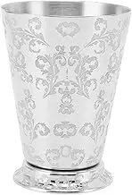 NDNCZDHC Moscow Mule Mugs, Stainless Steel Cocktail Mixing Cup Drinking Cup Moscow Mule Cup Without Handle for Mint Juleps Cocktails for Bar Home Silver(Style 1)