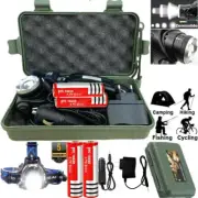 350000LM Zoomable LED Headlamp Rechargeable Headlight T6 Head Torch Lamp