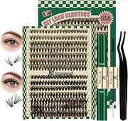 Lash Extension Kit 280pcs 30D&40D 9-16Mixed Eyelash Extension Kit Wispy Individual Lashes DIY Lash Clusters Kit with Lash Bond and Seal Lash Applicator for Beginner at Home(KIT-30D&40D-9-16Mix)