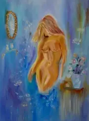 HAWAII ARTIST "PROVOCATIVE 11" Original Oil Signed,One of a Kind