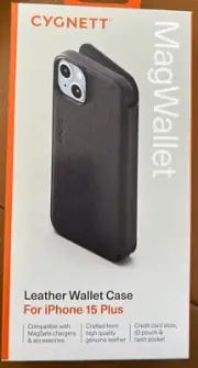 Cygnet Magwallet Leather Wallet Case iPhone 15 Plus