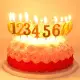 閃亮金色數字蛋糕蠟燭1入(生日派對 氣球佈置 造型 蠟燭 告白 週年紀念)