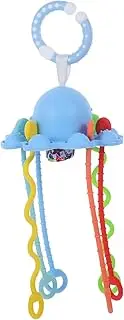 Hoement Silicone Sensory Toy Octopus Pull String Teething Toy for Infants Random Style