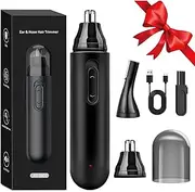 Nose Hair Trimmer for Men, Ear Hair Trimmer, Rechargeable Type-C, Ipx7 Waterproof, Ideal For Trimming Nose Hair, Ear Hair, And Eyebrows, Suitable For Both Men And Women