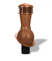 Attic Wind Shingle Metal Roof Vent Non-Insulated Exhaust Ventilator Terra Cotta