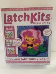 NEW Latch Kits Mermaid Mini Rug Color Coded Latch Hook Kit Creative GIFT