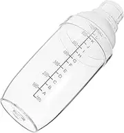 Luxshiny Transparent Cocktail Shaker Versatile Drink Mixer for Milk Tea Smoothies Cocktails Plastic with Scale for Precise Mixing for Home Bars Parties