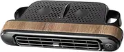 SQUDYO Car Backseat Fan for Headrest Cooling, Portable Electric Air Fan for SUV Truck Van, Wood Grain Color