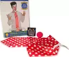 CLOWN ACCESSORY KIT Red 35” Jumbo Long Neck Tie Makeup Sticks Sponge Foam Nose
