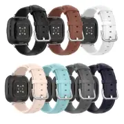 Replacement Round Tail Leather Watch Strap for Fitbit versa4/sense2/versa3/sense