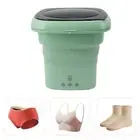 Foldable Washing Machine Mini Portable Bucket Laundry Washer With Blac 9670 A
