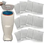 12PCS Diaper Pail Deodorizers Odor Absorber Carbon Filter Refills Compatible with Complete and Expressions Pail | Air Purifying Bag Absorb Odors，Keep Home Fresh