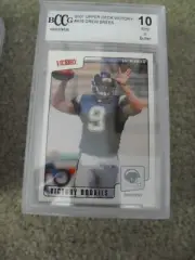 BCCG 10 Mint 2001 Upper Deck Victory Drew Brees Rookie Card #415