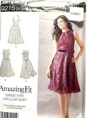 Simplicity Sewing Pattern #0215 D5 Misses /Petite Dress Circular Skirt