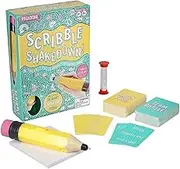 Paladone Scribble Shakedown, Drawing Challenge with Wiggling Pen, Family Game & Party Game for 4+ Players