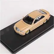 Scale Finished Model Car 1:64 Scale for Benz E63 W211 Alloy Die Casting Car Model Static Miniature Vehicle Collectibles Die-cast Vehicle(Beige)