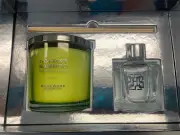 Homeworx Golden Bamboo Candle And Reed Diffuser Set