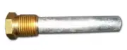 Cor-in 1 inch NPT x 6 inches Zinc Pencil Anode with Brass Plug