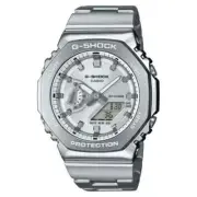 Casio G-Shock GM-2110D-7A CASIO G-Steel Metal Clad Stainless Steel Silver Watch
