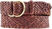[Badgery Belts] Longreach Kangaroo Braided Leather Belt 35mm