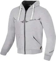 Merlin Easton Motorcycle Zip Hoodie Jacket, grey, Size XL for Men