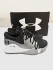 Under Armour, 3021263-001 SPAWN LOW MEN SHOES, COLOR BLACK SILVER NOIR, SIZE 10