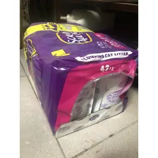 Scoop Away 超凝結貓砂 紫包 貓砂 好市多貓砂 紫色貓砂 4.76公斤 X 4入 貓砂