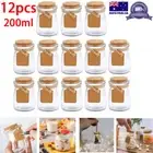 200ml Yogurt Jar Glass Favor Jar with Cork Lids Glass Pudding jars Wedding Decor