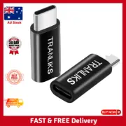 TRANLIKS Adapter USB C to Lightnning, 2 Pack Adapter USB C Male to Lightnning Fe