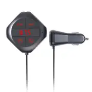 Q7S car Bluetooth FM transmitter built-in 2.4A car charger supports 3.5 audio output card to play songs