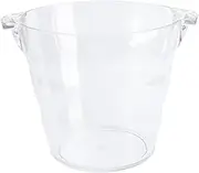 1Pc Wine Bucket Large Capacity Ice Container Transparent Design for Home Bar and Ktv for Wine and Parties