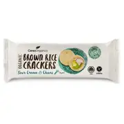 Organic Ceres Organics Brown Rice Crackers Sour Cream and Chives – Fresh, healthy organic delivery | Doorstep Organics