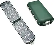 Parliky 2 Pcs Fishing Tackle Storage Boxes Organizer for Fishing Lures Bait Hooks and Accessories for Backpack Vest Pocket