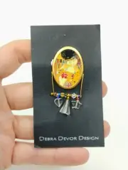 Debra Devor Gold Tone Pin Brooch