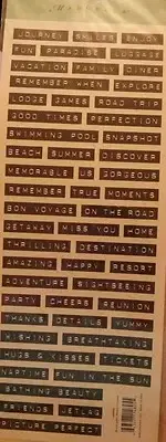 K&CO Marcella by Kay Black Label Words Embossed Stickers - 148055