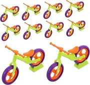 Hohopeti 10pcs Miniature Bike Model Kit Toy Simulated Bike Parts for Boys and Girls