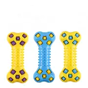 YES4PETS 3 x Large Dog Puppy Rubber Spike Fetch Stick Bone Dental Hygiene Chew Play Toy