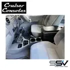 Full-Length Fridge Centre Console with mounting Platform to suit 79 Dual Cab and