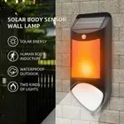 59 LED Solar PIR Motion Sensor Light Garden Outdoor Security Flame Wall Lamp AU