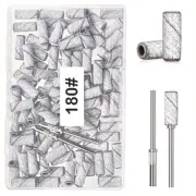 Small Sanding Bands for Nail Drill, 100pcs Mini Bands 180 Fine Grit Nail File