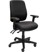 Buro Roma High Back 3 Lever With Arms Black