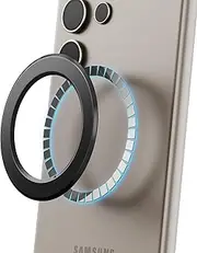 elago Magnetic Ring Compatible with MagSafe Accessories, 2 Pack Magnetic Sticker Rings for iPhone 15/14/13/12/11 Series, Galaxy Series, Magsafe Guide Included (Black)