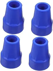 FOMIYES 4pcs Self Standing Rubber Cane Tips Walking Stick Tips Walking Canes Support Feet Heavy Duty Base Crutch Foot Pads For Hiking Poles