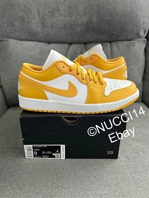 Size 9 - Nike Air Jordan 1 Low White Pollen with Receipt 553558-171