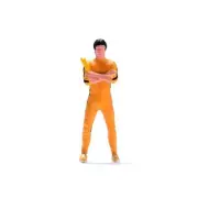 1/64 Diorama Miniature Resin Model Toy Figures Nunchaku Chinese Kung Fu Martial