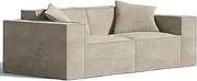 ROVE LAB Love Seat Sofa in a Box, No Assembly, Deep Seat and Comfy, Modular Sofa, Spill-Proof Fabric, Modern Small Couch for Living Room Loveseats, Bedroom, Apartment, Home Office