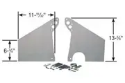 Competition Engineering Motor Plate Front Aluminium 0.250in. Thick Mopar Big Block B/RB/Hemi Each