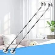 Stainless Steel Storm Hooks Cabin Hooks Fittings Window Hook Eyelet Latch Door Lock Window Catch for Barn Gate Bathroom Window Sliding Door (400 mm / 16 inches) Pack of 2