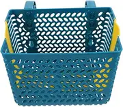 Bathtub Storage Basket Inside Bag Plant Outside Holder Floating Net Blanket Bins Water Collapsible Basketball Seat Hanging Pole Wicker Storage Basket Wall Pools Blue Plastic