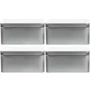 4 Pcs Metal Cookie Tins with Lids Tinplate Gift Box Candy Boxes Storage